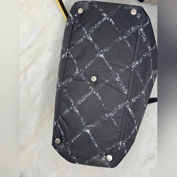 Chanel Authentic Women's Luxury Bag Travel Line Tote Printed Black Nylo… - Picture 13 of 16